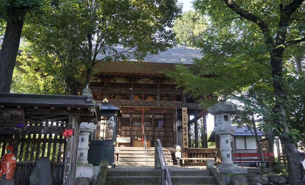 あの花。劇中でもよく見かける定林寺は秩父霊場としても有名です