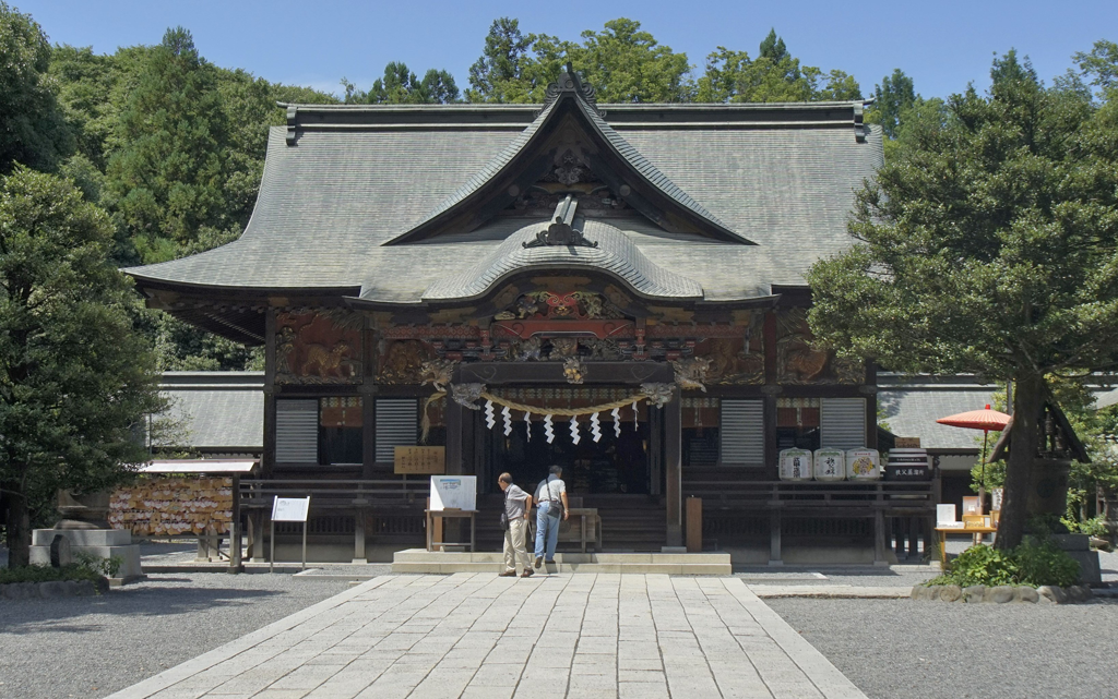 秩父神社は歴史ある神社という事で、「あの花。」聖地巡り以外の来訪者も多め