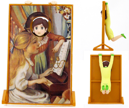 今度は名画のフチにフチ子さんが降臨 ルノワールの名画からフチ子さんが顔を出す 顔ハメのフチ子 Renoir ネタとぴ