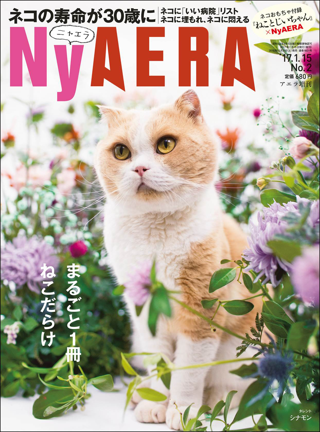 臨時増刊「NyAERA（ニャエラ）」の表紙。価格は680円