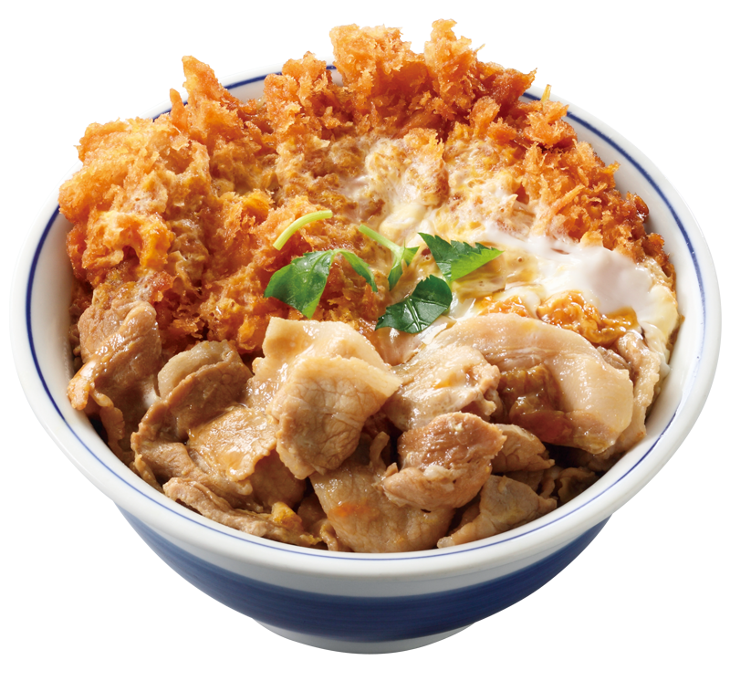 「豚バラチキンカツの合盛り丼」637円（税込）