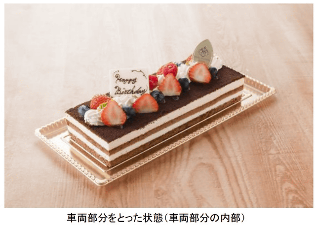 鉄ちゃんの誕生日に最適 Jr西日本が新型323系 大阪環状線ケーキ を発売 チョコレート車両の中には苺ティラミス ネタとぴ