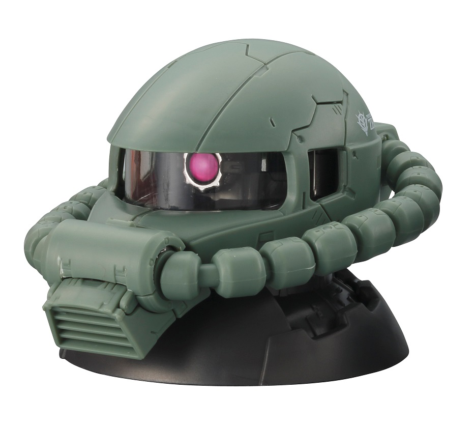 「機動戦士ガンダム　EXCEED MODEL ZAKU HEAD」（パーツを取り出して組み立てると、ザクの頭部モデルが完成）500円<br />©創通・サンライズ