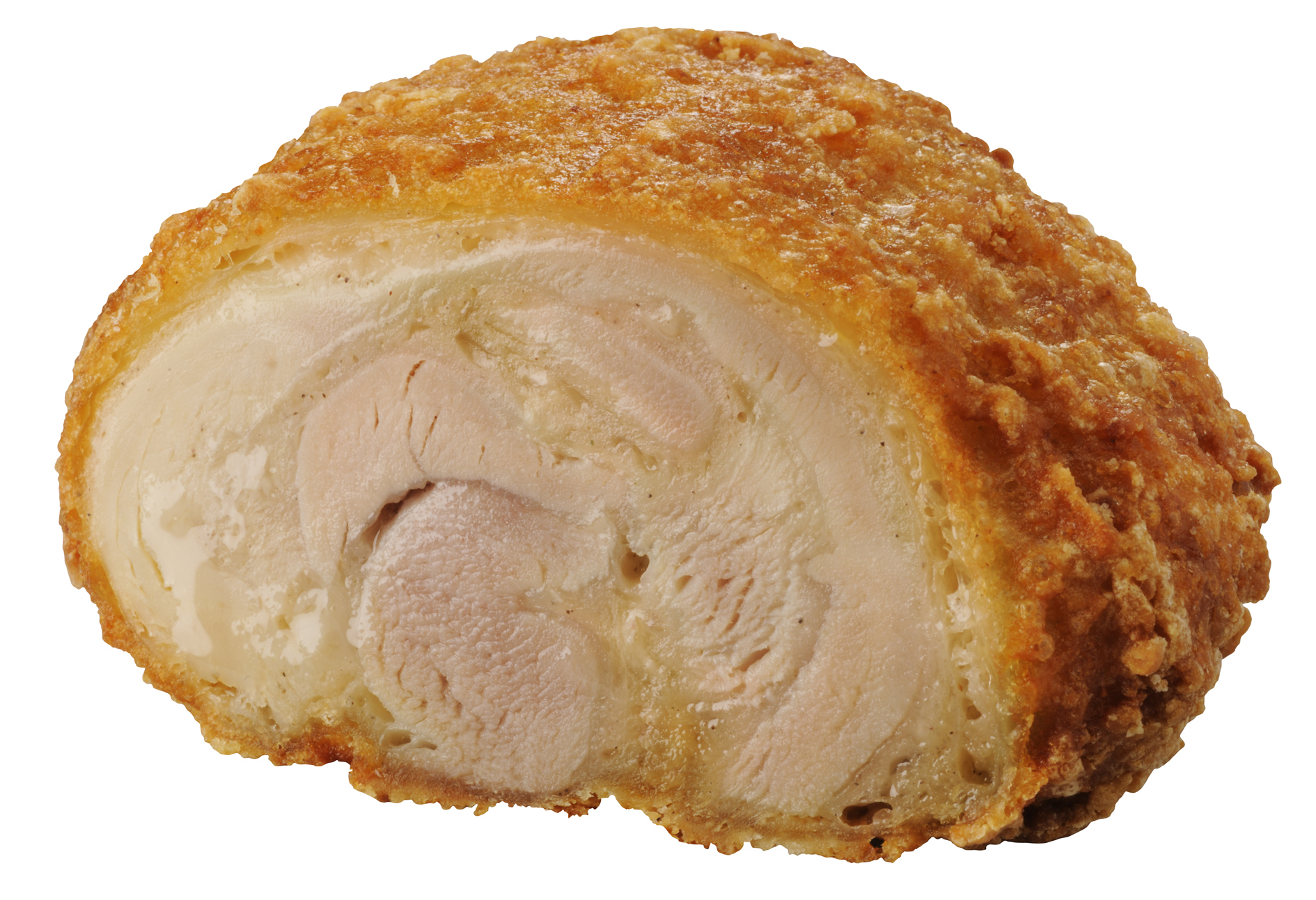 「ゴロチキ」は鶏もも肉を皮付きもも肉でくるんだ肉厚チキン。ピリ辛の味つけでビールのおともにぴったり