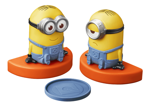 今度のハッピーセットは黄色いアイツ ハッピーセット 怪盗グルーのミニオン大脱走 が本日4日 金 から期間限定販売 仕掛け付きおもちゃ全12種 トイザらスでもコラボ ネタとぴ