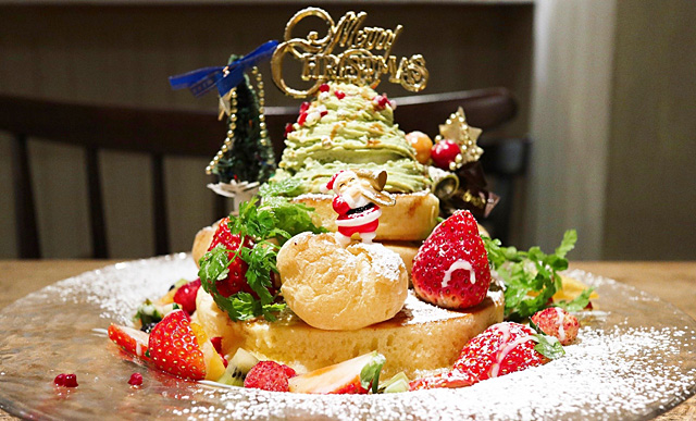 恵比寿の人気カフェ アクイーユ からクリスマスツリーパンケーキ登場 豪華なひと皿を実食レポ ネタとぴ