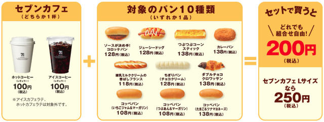 セブン イレブンのモーニング 朝セブン が明日1日 木 に帰ってくる コーヒーとパンがセットで朝だけ税込0円 50円でコーヒーをlサイズに 最大68円お得 ネタとぴ