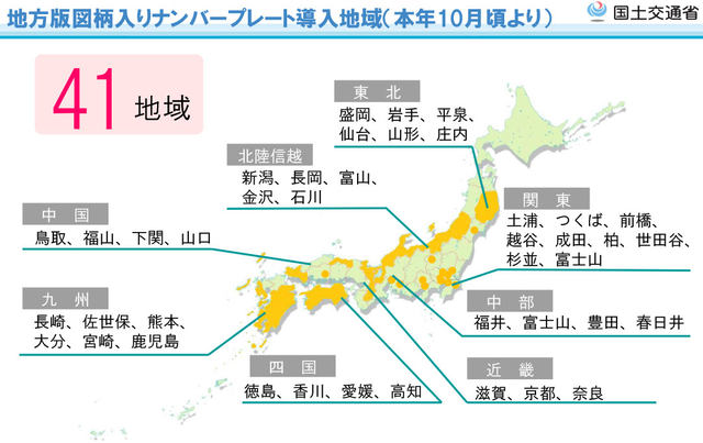 カープ 富士山 恐竜 41地域のご当地デザインナンバーが発表 軽は黄色で縁取り 寄付金千円以上でフルカラー版 出雲 飛鳥 葛飾などの地域名表示も追加 ネタとぴ