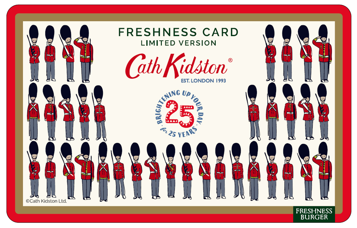 キャス キッドソンがデザインした「フレッシュネスカード」も限定販売
