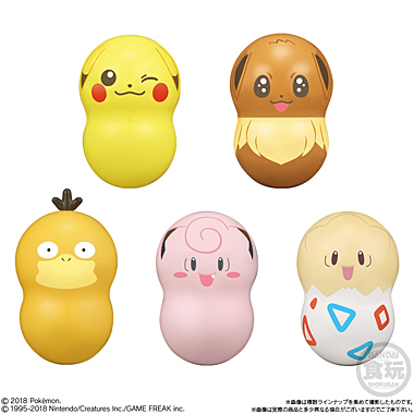 ピカチュウやイーブイがナッツ型の食玩フィギュアに クーナッツ ポケモン 10 22 月 発売 ポケモン18体 全種が大集合 モクローやニャビーも登場 ネタとぴ