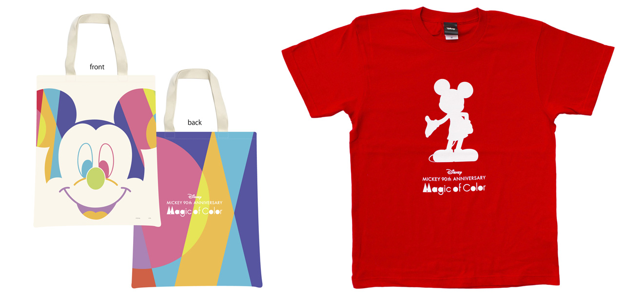 左：トートバッグ　2,160円（税込）<br />右：Tシャツ全9色　各3,780円（税込）