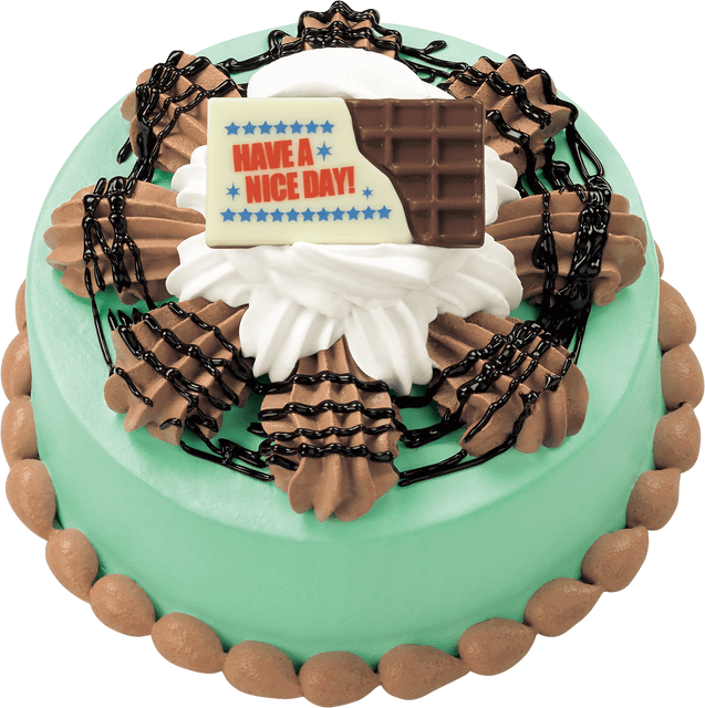 このケーキ 青すぎる サーティワンがアメリカンなチョコミントアイスケーキ チョコミン トゥー ユー を期間限定発売 ネタとぴ