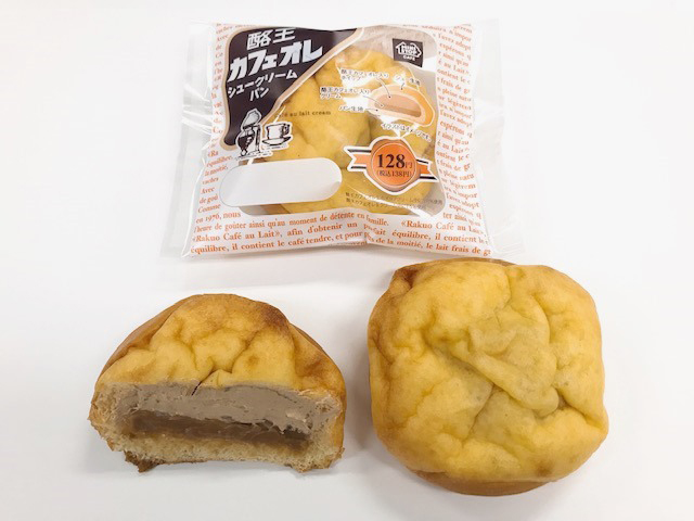「酪王カフェオレシュークリームパン」138円（税込）