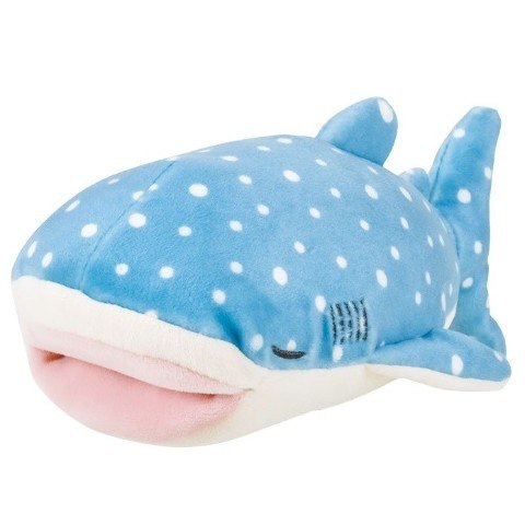 サメや ジンベエザメが噛んだり かぶったり お口が開いたぬいぐるみ かむかむズ がヴィレヴァン通販に登場 ふわふわ触感で上質な眠りに誘う ネタとぴ