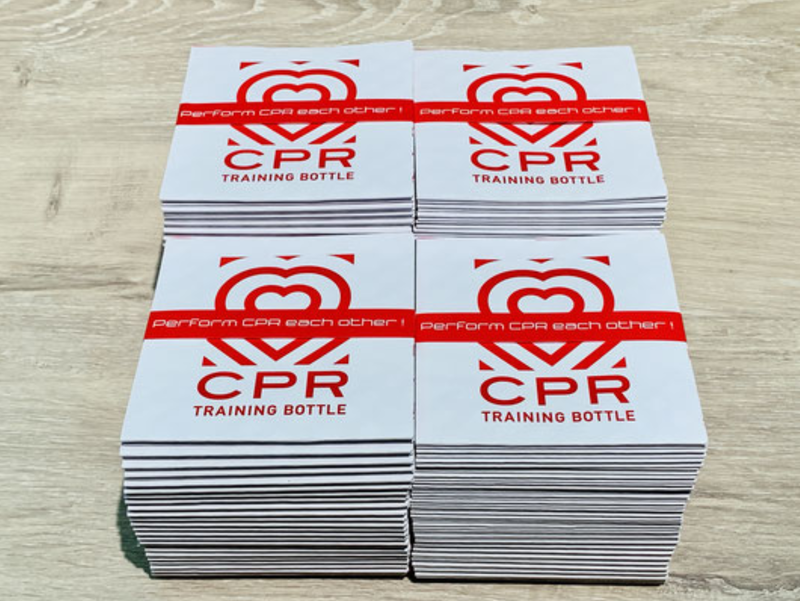 「CPRトレーニングボトル 訓練シート(100枚入り)」