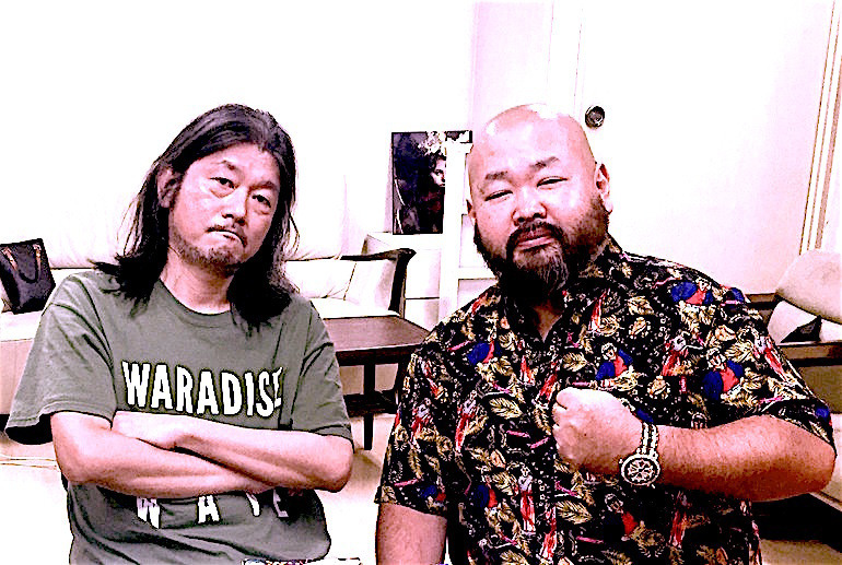 左：東京キララ社・中村保夫さん 右：東京ダイナマイト・ハチミツ二郎さん
