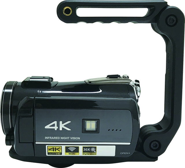 SONY製CMOSイメージセンサー搭載 4Kビデオカメラ DV-AC3-BK - カメラ