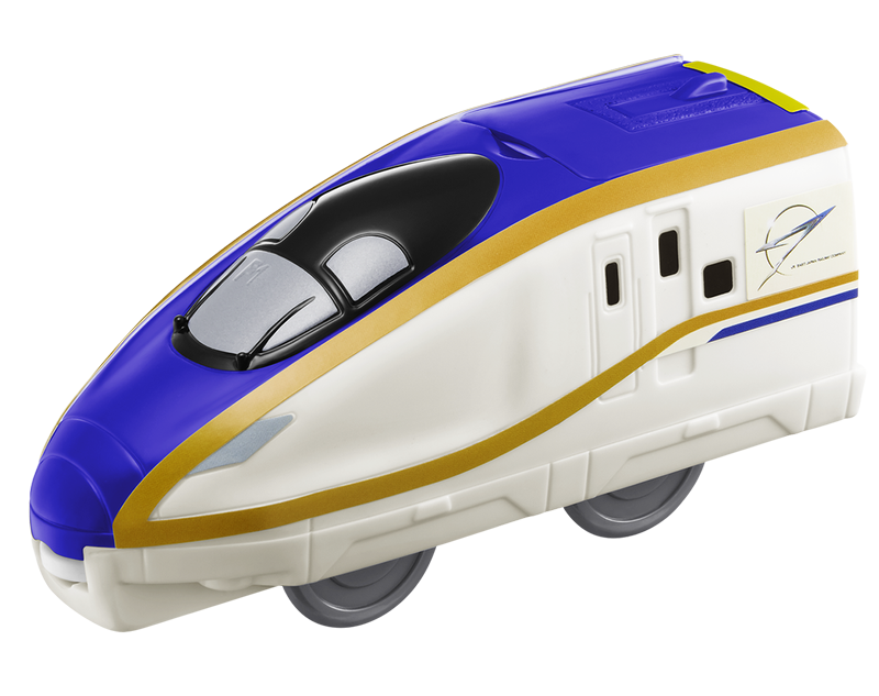 【E7系新幹線かがやき】車両の上部を開けると、車内にある座席が見えます。　JR東日本商品化許諾済