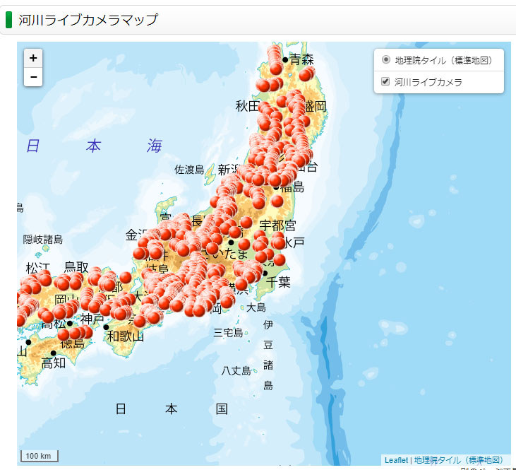 「<a href="http://www.jice.or.jp/knowledge/maps/rivers">河川ライブカメラマップ</a>」