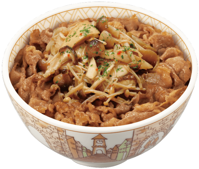 ペペロンチーノで牛丼がおしゃれに すき家が きのこペペロンチーノ牛丼 を本日16日 水 発売 ピリッと辛い3種のシャキシャキきのこが牛肉の旨味を引き立てる ネタとぴ