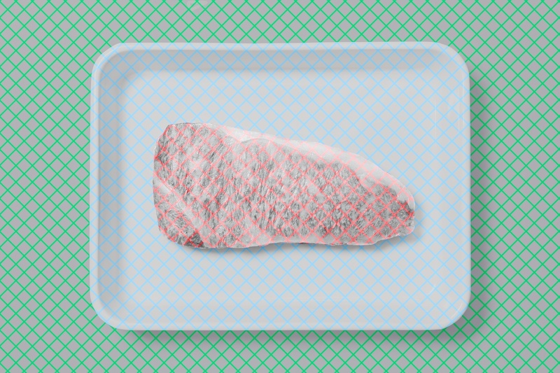 ネタ画像[oniku museum]このお肉、実は白黒です