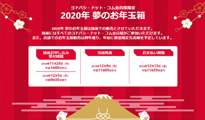 <a href="https://limited.yodobashi.com/">「2020年 夢のお年玉箱」</a>より
