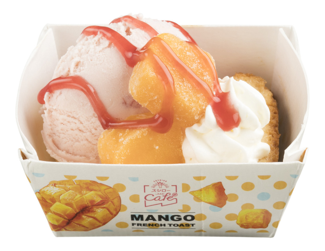 「苺アイスとマンゴーのフレンチトースト」180円（税別）