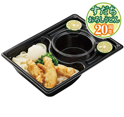 サクふわのとり天とすだち入りのうどんが税込390円から なか卯が とり天のすだちおろしうどん を本日2日 木 発売 九州産鶏肉と大分県産小麦に山芋粉を加えたこだわりの衣 ネタとぴ