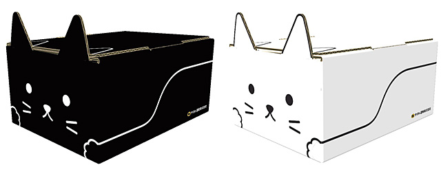 クロネコヤマト 届いた後に可愛く使える ネコ耳box 販売開始 60サイズの黒ネコと白ネコがオンラインショップで購入可能 ネタとぴ