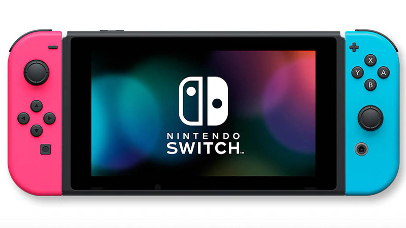 『Nintendo Switch』(Joy-Con(L)ネオンピンク/(R)ネオンブルー＋ストラップ ブラック2本)