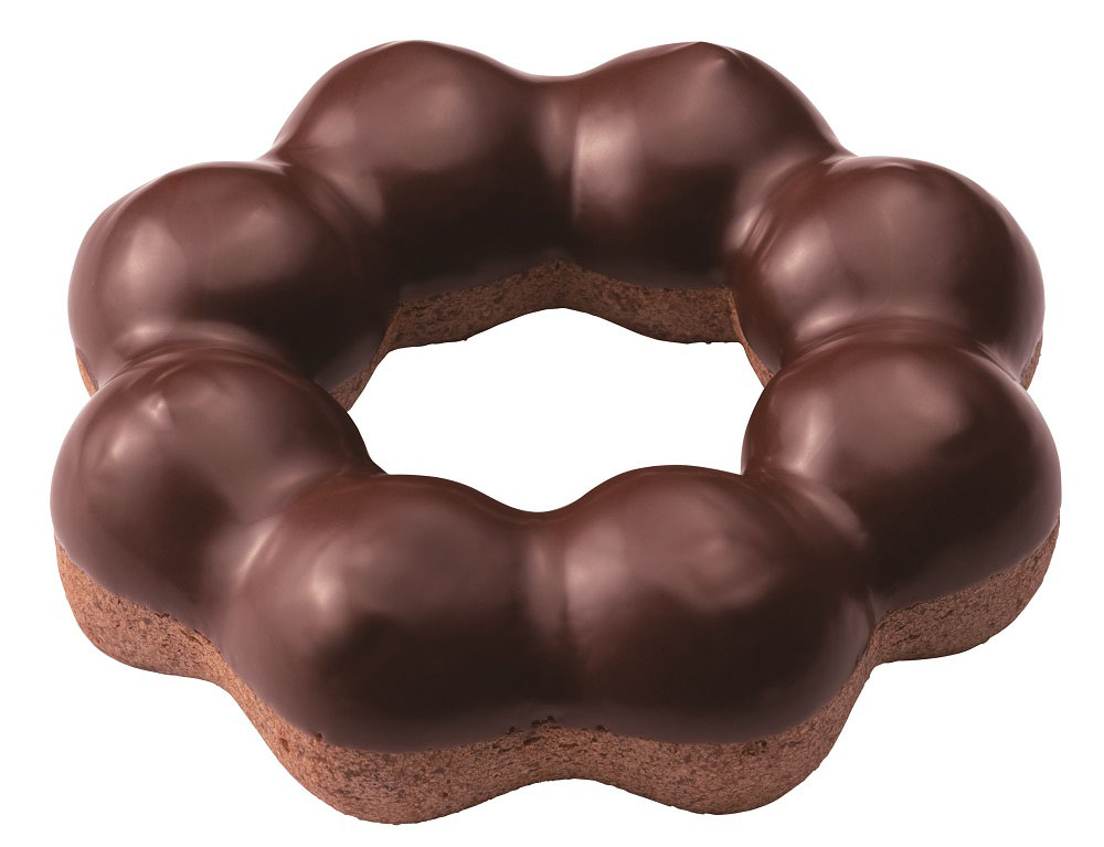 「ポン・デ・ダブルショコラ」140円（税別）。もちもち食感のショコラ生地にチョコレートをコーティング