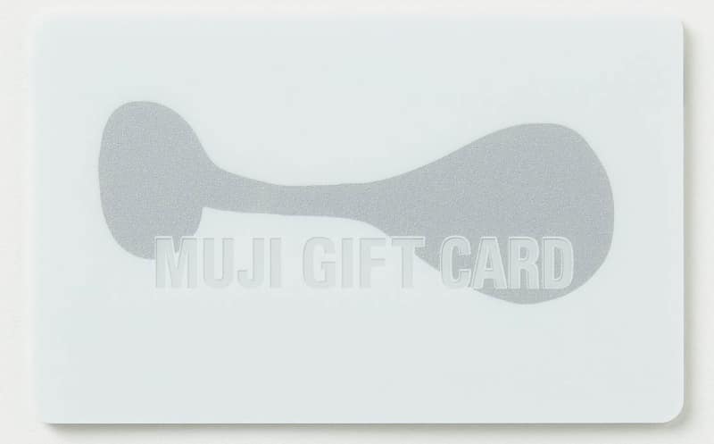2,021円分使える「MUJI GIFT CARD」