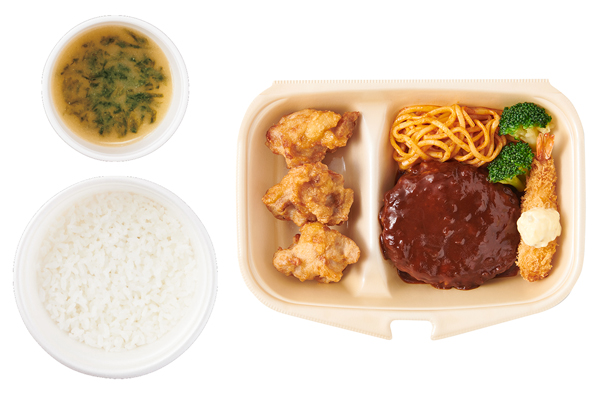 無限ごはんのやよい軒から 人気おかずを盛り合わせた税込1 000円のボリューム定食 チキン南蛮 しょうが焼 デミハンバーグ エビフライ から揚げ テイクアウトok ネタとぴ