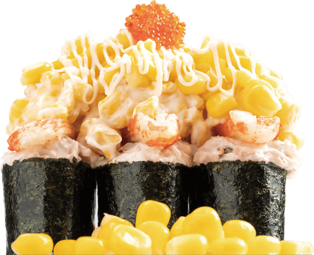 自慢の サラダ軍艦 3貫にカニカマをどーん コーンをどどどん マヨを存分にかけ 頂点にとびこ かっぱ寿司が やんちゃ企画 第3弾 カミナリマウンテンサラダ軍艦三昧 を本日17日 月 発売 ネタとぴ