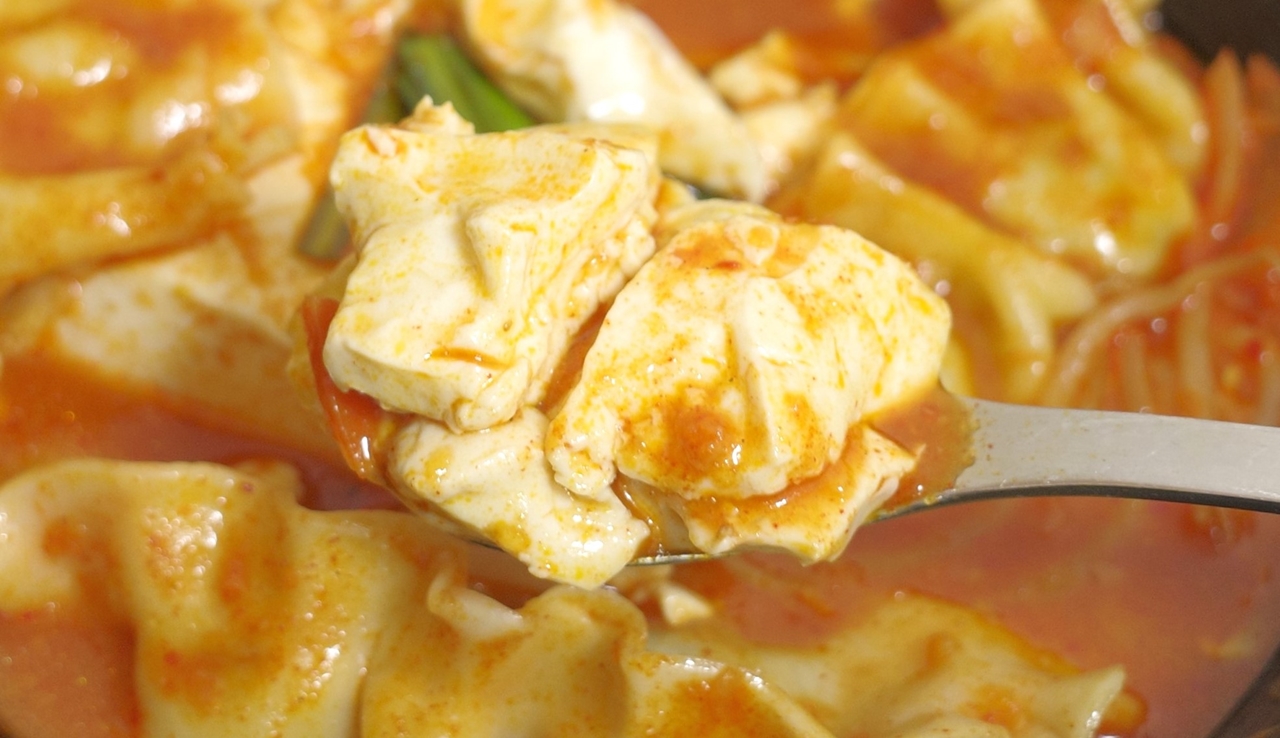 豆腐は豆の旨味と、スープの旨味や塩気が絶妙なバランスで楽しめます！