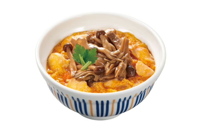 「3種きのこの親子丼」小盛550円(税込)並盛590円(税込)大盛660円(税込)