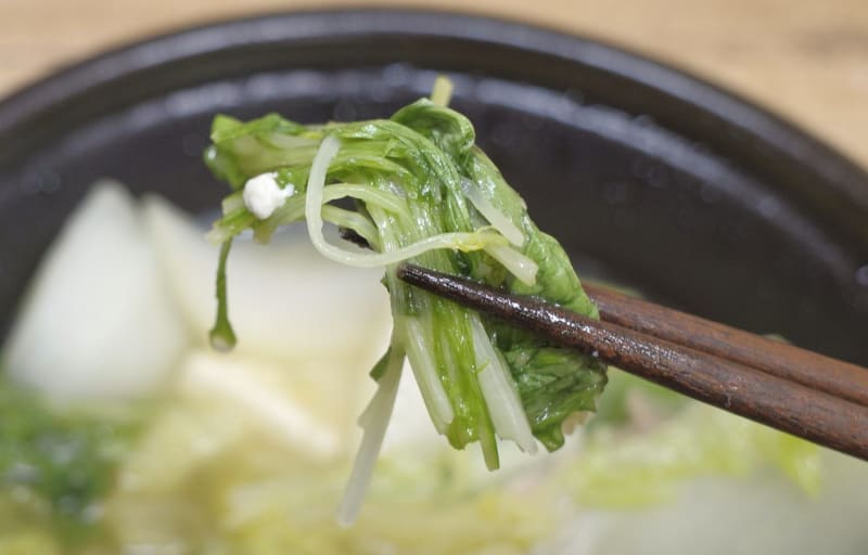 水菜は清々しさ満点なので、箸休めとしても使えるのがポイント！