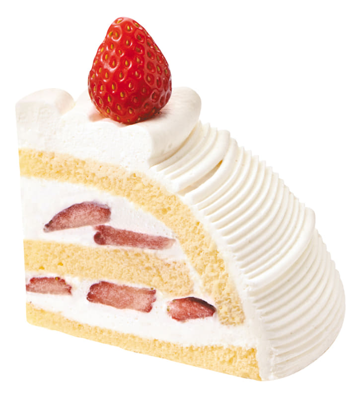 「苺のご褒美イタリアンショートケーキ」680円(税込)、横90×高さ80mm