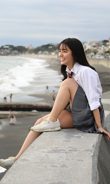 松島かのん　黒下着 制コレ22」準グラプリ受賞の清純派、愛媛県在住の現役高校2年生松島かのんが純白ビキニ姿も披露!  「週刊プレイボーイ」に登場～デジタル写真集「愛媛弁がかわいすぎるJK」も発売 - ネタとぴ