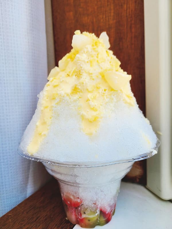 「北海道産じゃがいもと純生クリームのおもちかき氷」1,320円(税込)