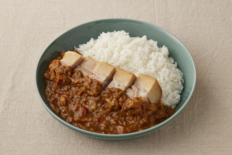 「塩麴豚角煮キーマカレー」