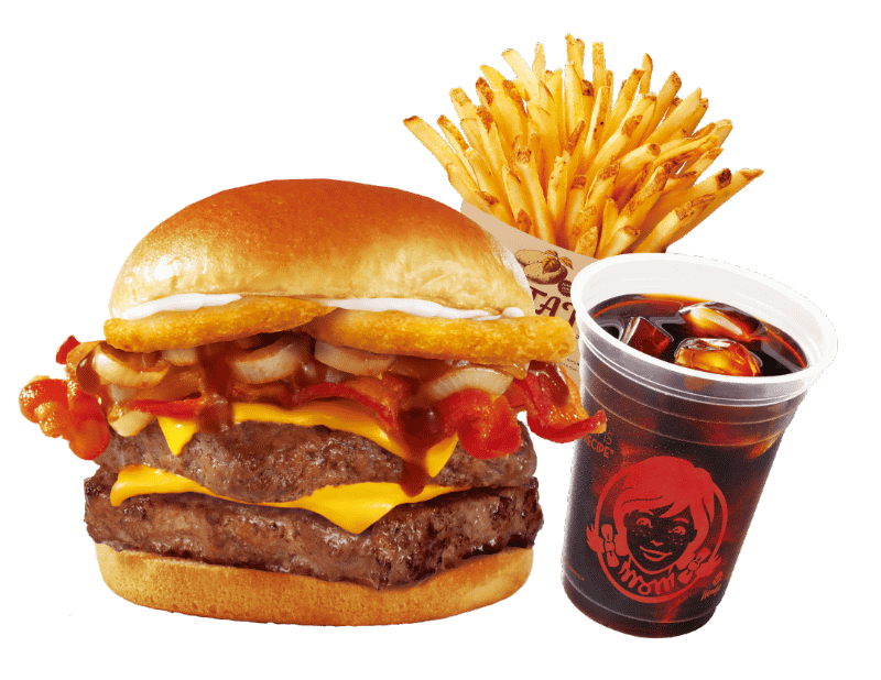 WENDY'S BIG COMBO「ステーキハウスチーズバーガーダブル」1,650円(税込)