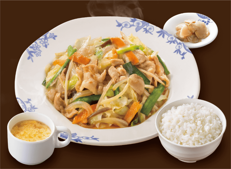 「野菜炒め定食」879円(税込)