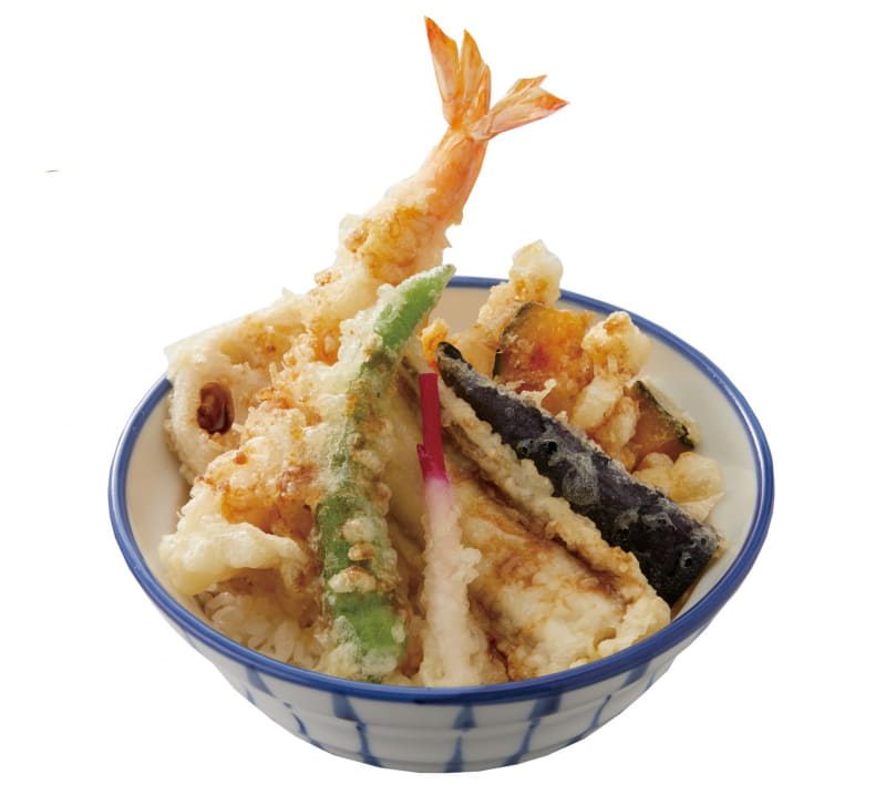 「活〆真穴子と大海老の天丼」790円(税込)