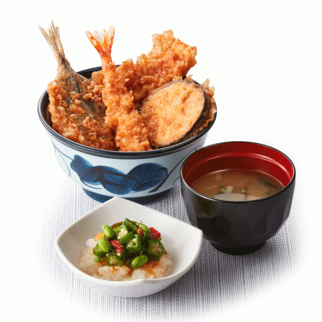 「たれづけ 夏の特丼 プラス夏小鉢(夏野菜のおろしぽん酢)」1,120円(税込)