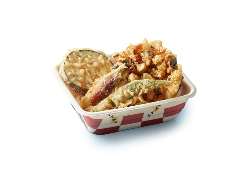 「夏野菜の天丼弁当(夏)」テイクアウト750円(税込)／デリバリー1,010円(税込)