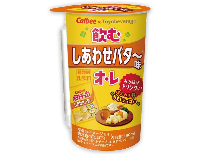 「トーヨービバレッジ 飲むしあわせバタ～味オ・レ 180ml」178円(税込)106kcal