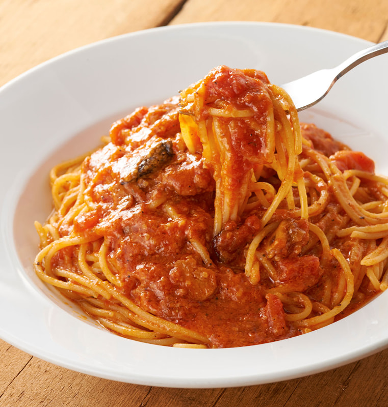 「トマトとニンニクのスパゲティ」