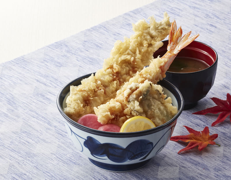 「ごちそう天丼(秋)(みそ汁付)」1,180円(税込)