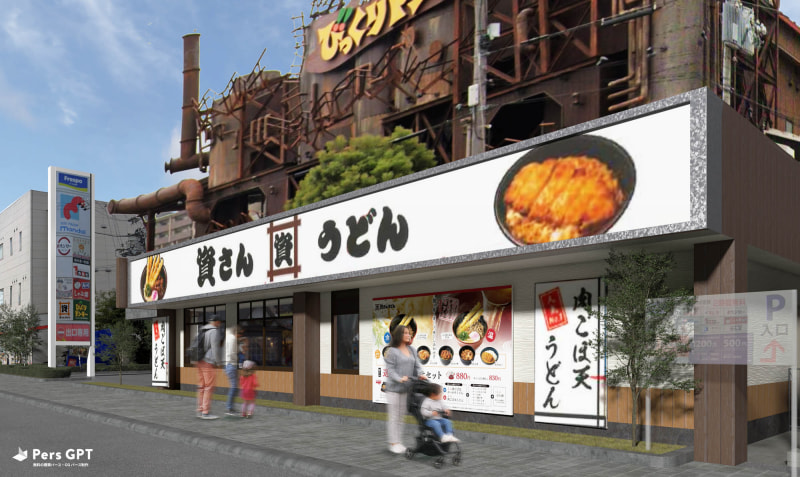 「資さんうどん 今福鶴見店」外観イメージ